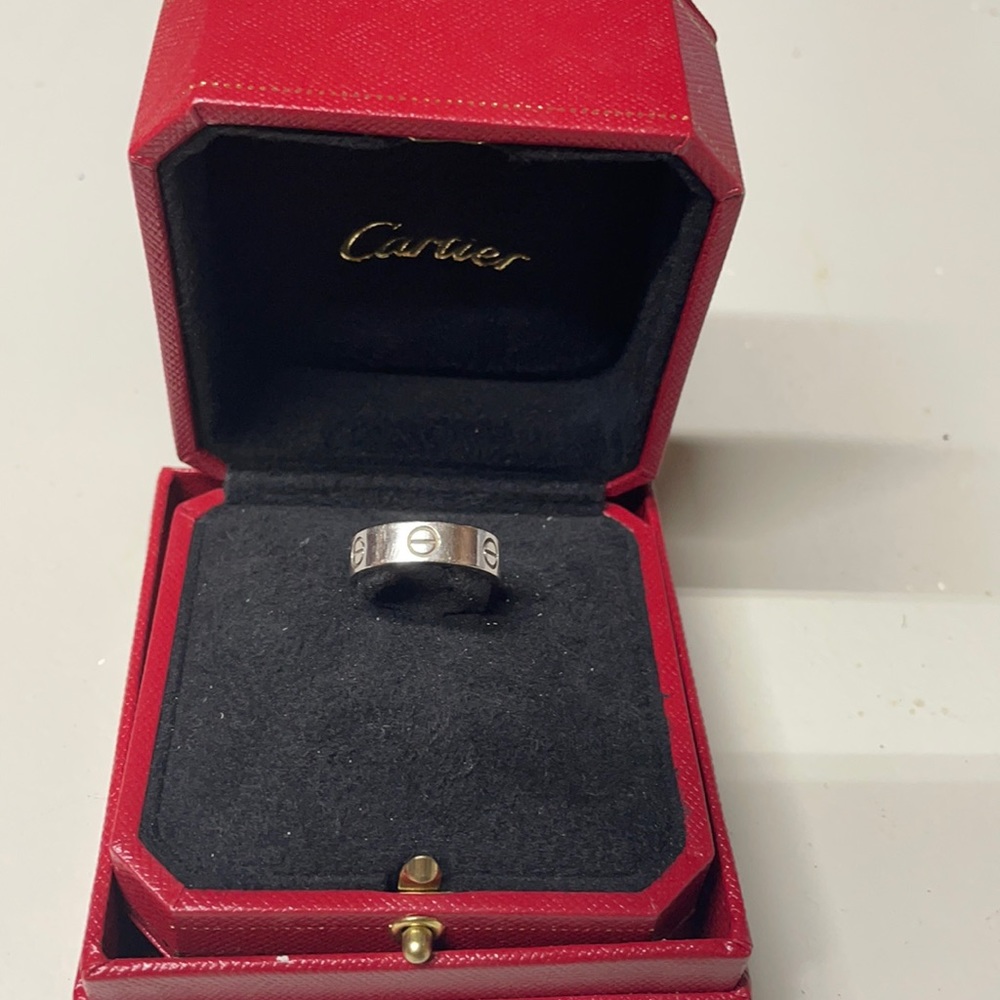 EUC Cartier LOVE Ring size 53 (6.25) with box.